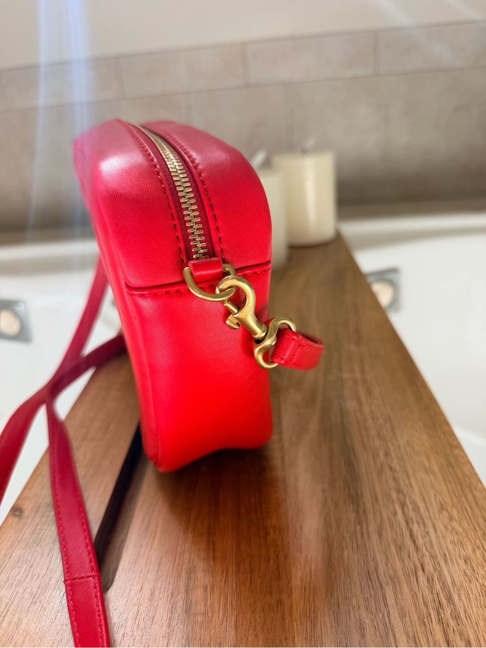 Clare V Midi Sac - Rouge Channel Quilted $325 - Picture 4 of 8